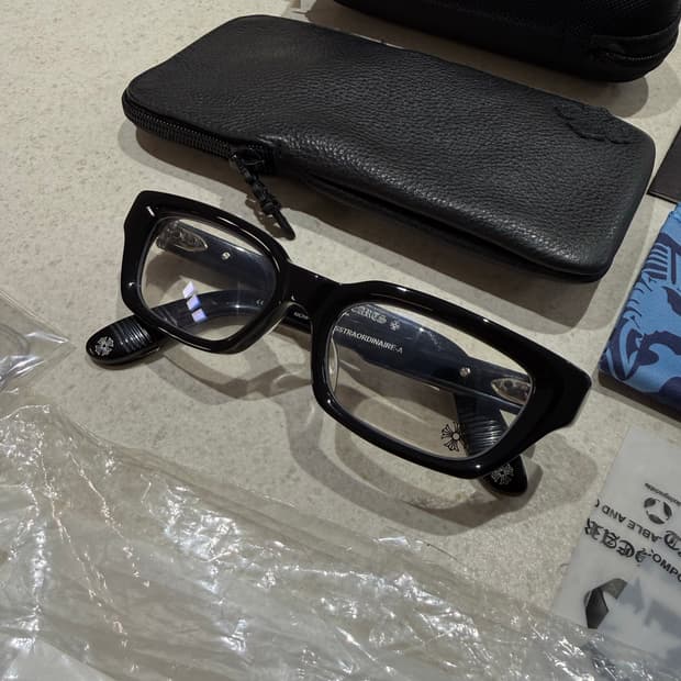 [ONE SIZE] 크롬하츠 아스트라오디네어 BK/SS 뿔테 안경