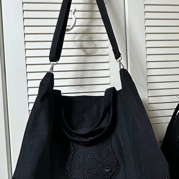 미사용)메종키츠네 토트 XL 블랙