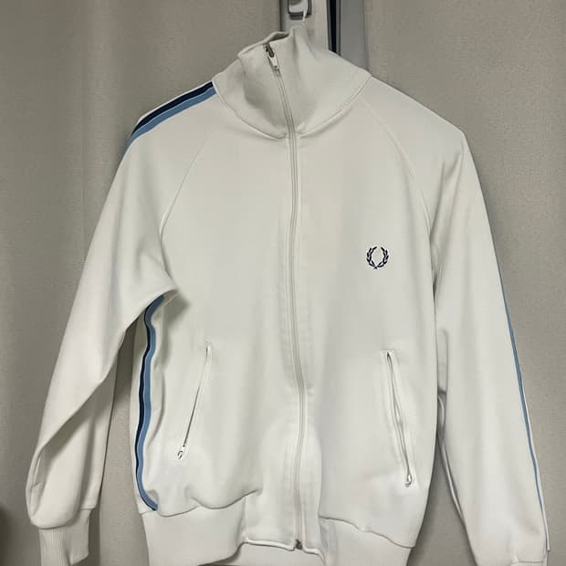 프레드페리 트랙탑 져지 / 화이트 블루
