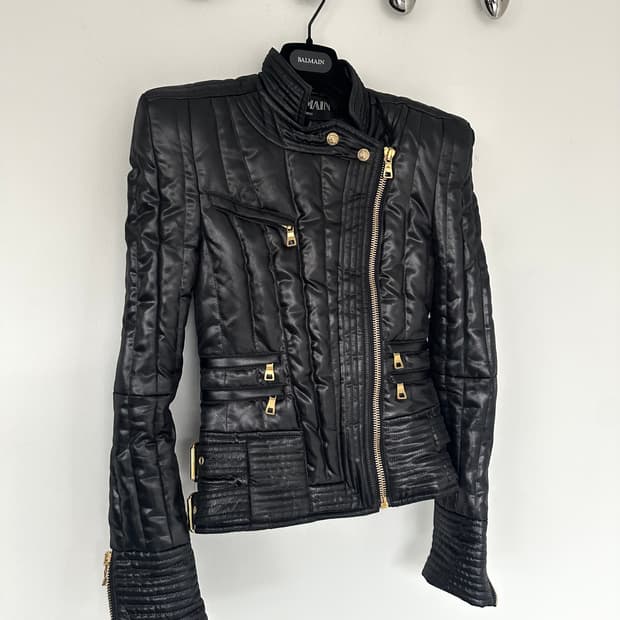 발망 2013 아카이브 퀼팅 봄버 자켓