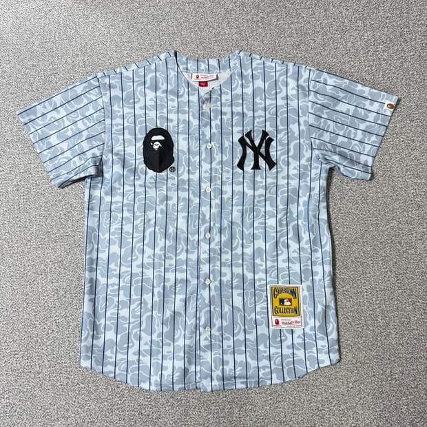베이프 양키스 미첼엔네스 야구 져지 3XL