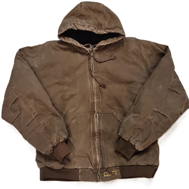 BRZUS 더크 캔버스 워크 후디 자켓