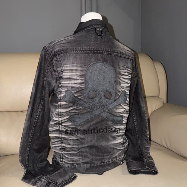 Roen x Semantic design skull washing jk