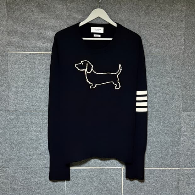 톰브라운 4bar 핵터 니트