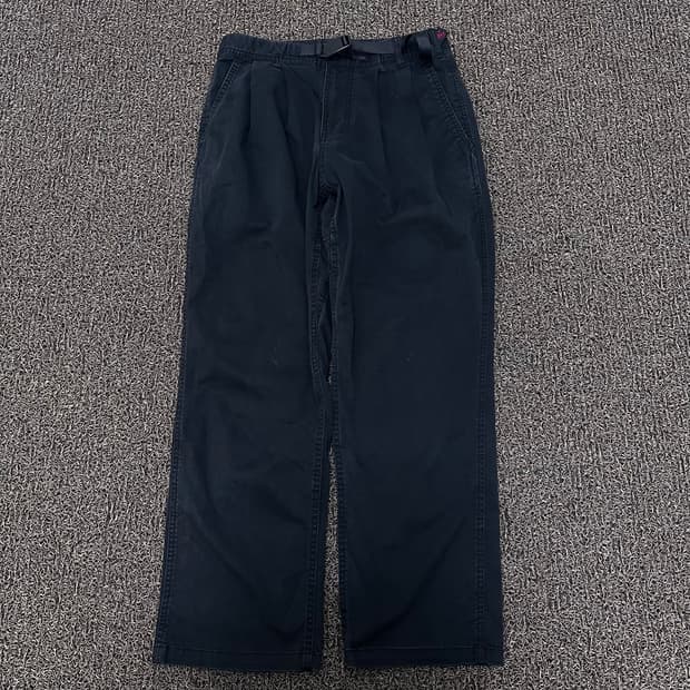 그라미치 코튼 면바지 팬츠 블랙 M