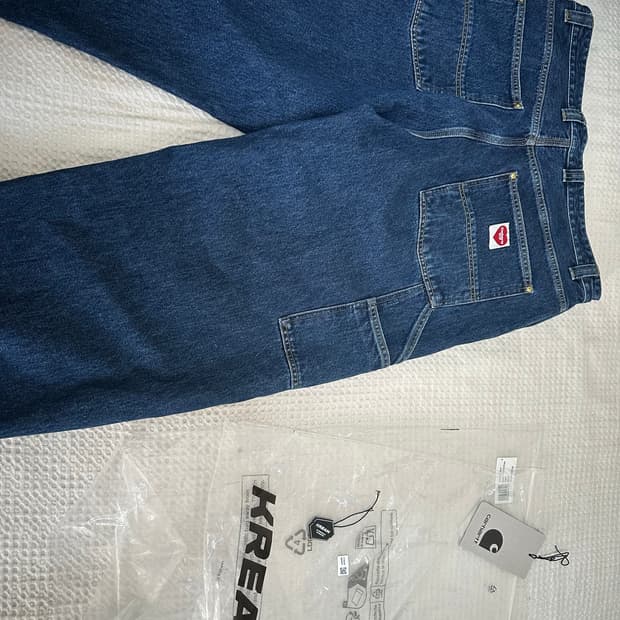 새제품 칼하트 WIP 내쉬 루즈핏 더블니 팬츠 L