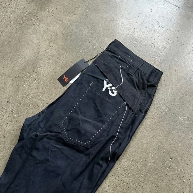 Yohji Yamamoto Adidas 요지야마모토 H본 투톤 데님팬츠
