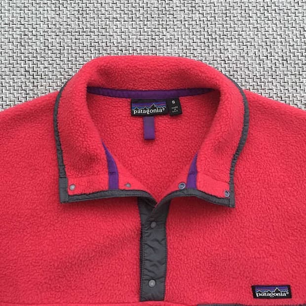 90s USA made Salmon Synchilla Snap-t