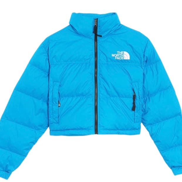노스페이스 눕시 숏 자켓 어쿠스틱 블루M 