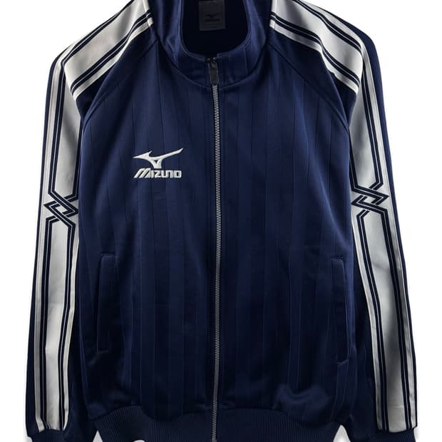 미즈노 올드스쿨 네이비 트랙탑져지2222