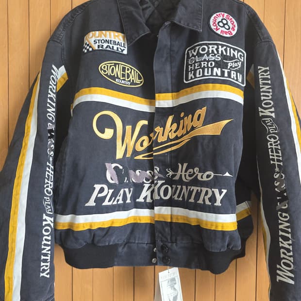 (new)캐피탈 치노 AD 레이싱 드리즐러 자켓 블랙 2사이즈