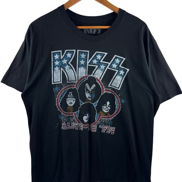 KISS Alive In 77 투어 그래픽 티셔츠3771