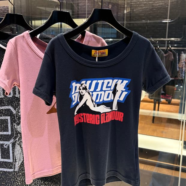 [품절제품/미개봉새상품] 26SS 히스테릭글래머 치비 반팔 티셔츠