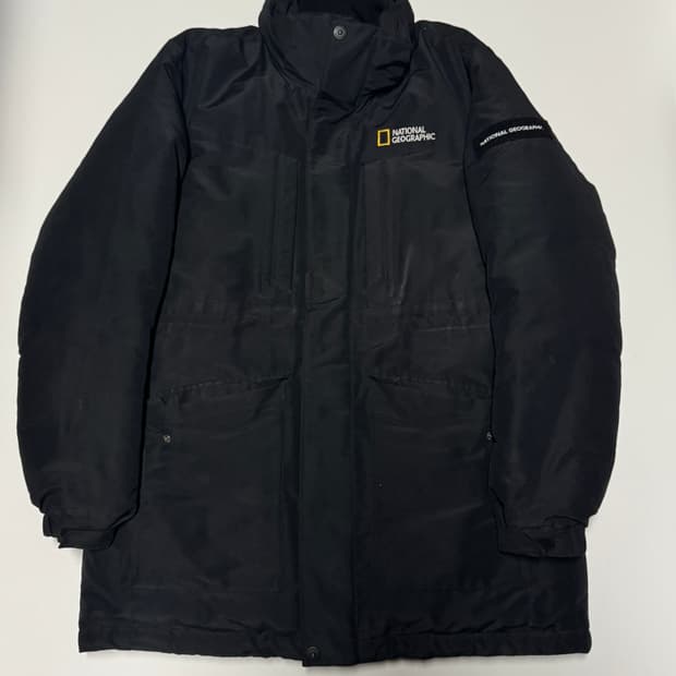 내셔널지오그래픽 덕 다운 패딩 점퍼 M ~ L 블랙