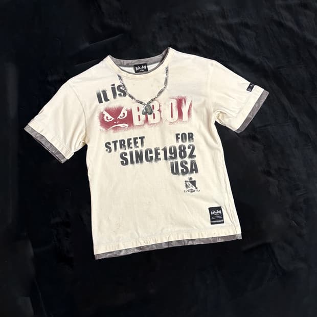 일본빈티지 BAD BOY Y2K 레이어드 티셔츠