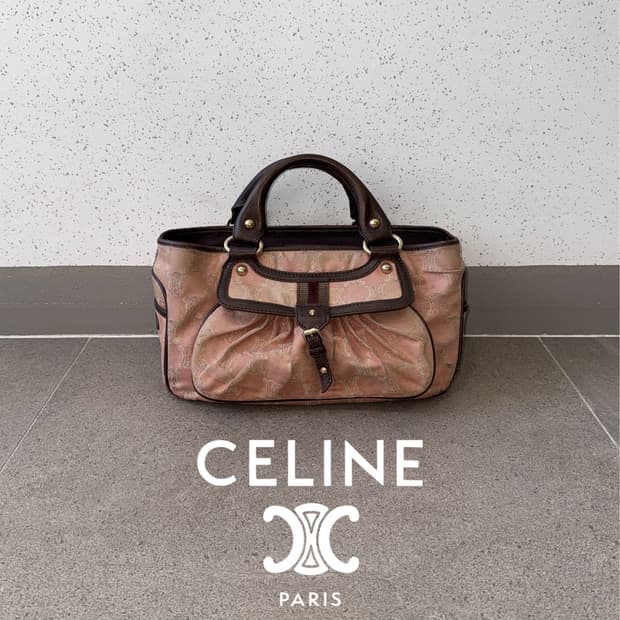 Celine baby pink macadam Boogie Bag
