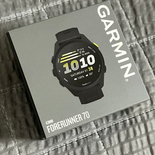 [새상품] 가민 포러너 70 블랙 43mm