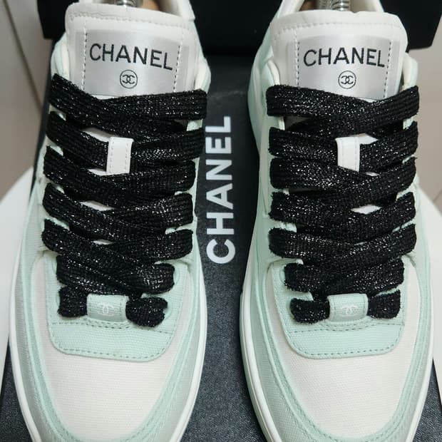 [정품]24C샤넬 스니커즈 운동화 파스텔 38 (남녀공용)새상품급한정판 