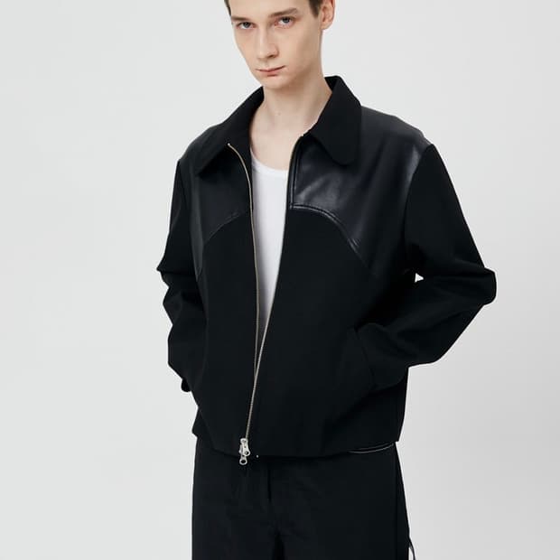 [unisex1] 문선 웨스턴 스웨이드 자켓 블랙