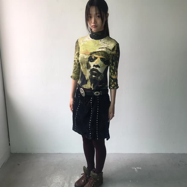 로베르토 카발리 모달 프린팅 탑