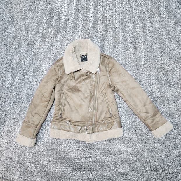 [S] 자라 스웨이드 무스탕 자켓