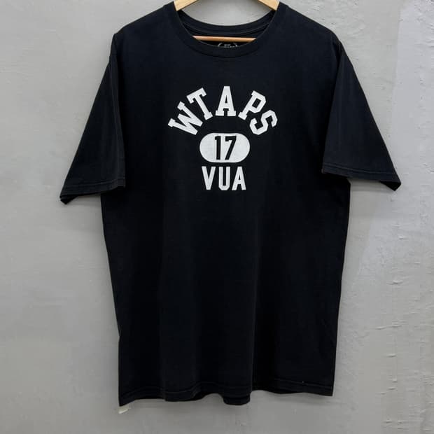 WTAPS 그래픽 티셔츠 블랙