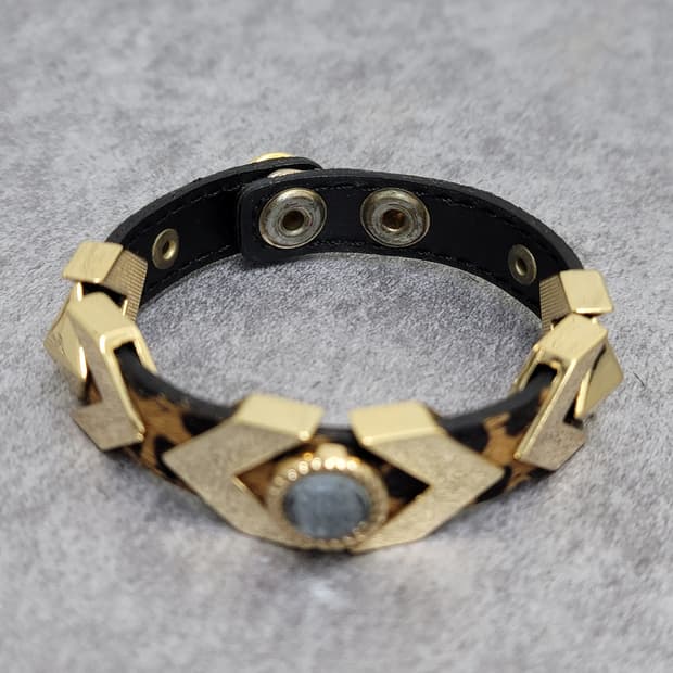 leopard stud bracelet