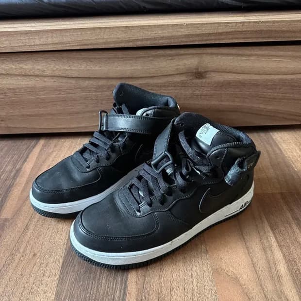 260) 나이키 x 스투시 에어포스 미드 블랙