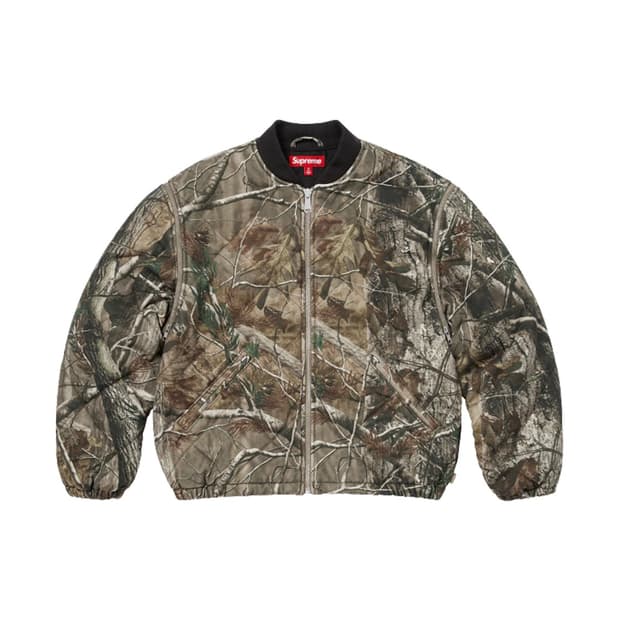 슈프림 집 오프 슬리브 퀼티드 봄버 자켓 리얼트리