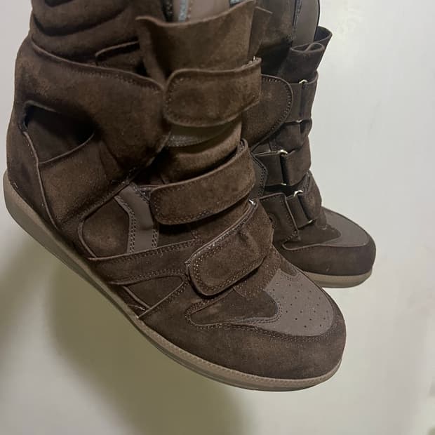 빈티지 하이탑 스니커즈 브라운 250 아쉬 이자벨 마랑