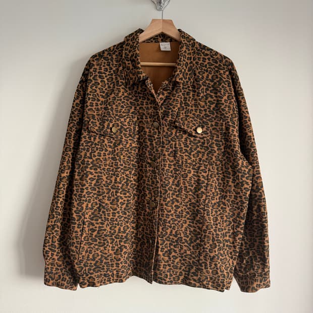 Pre owned 레오파드 자켓