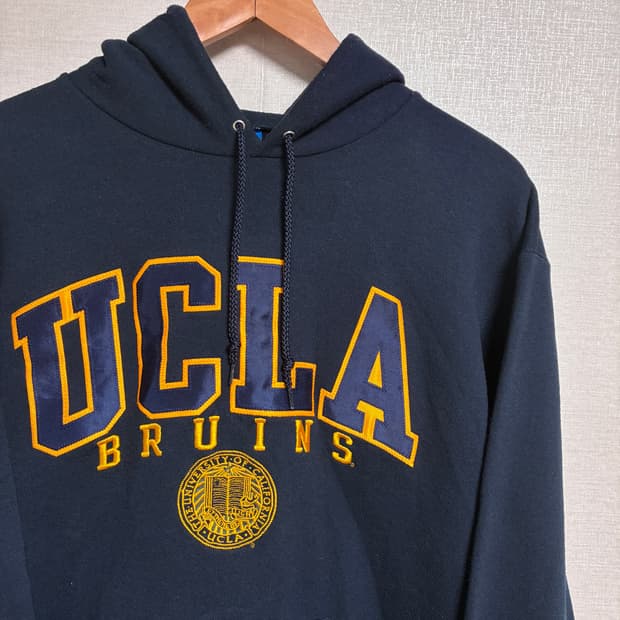 빈티지 챔피온 UCLA 후드티 네이비 M