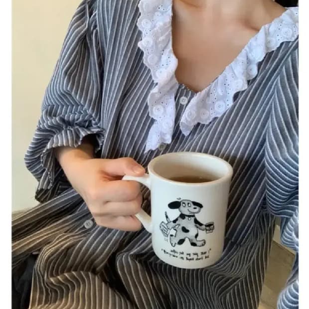 [품절 제품] 리넨느 melia stripe lace blouse