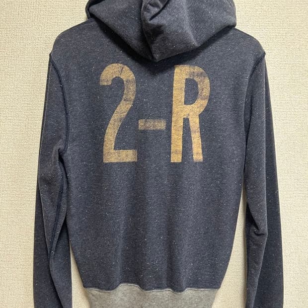 RRL 2-R 풀집 후디 네이비