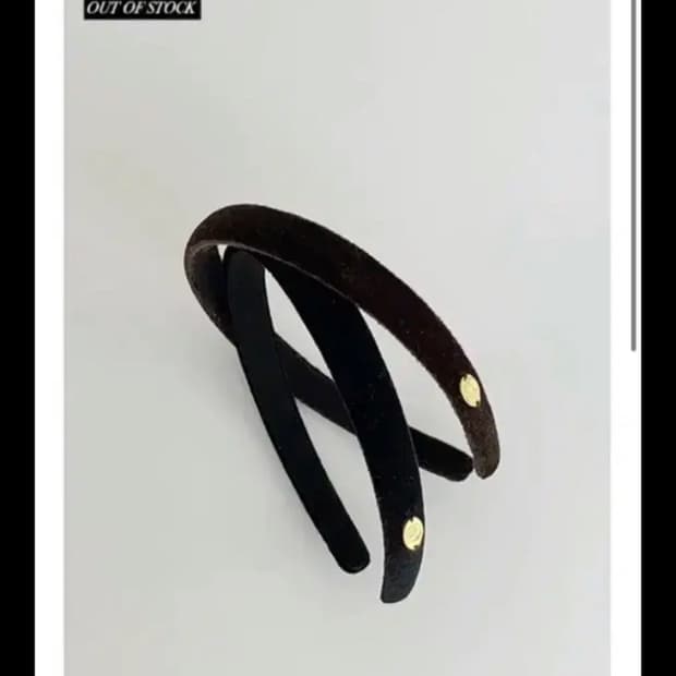 모데스트무드 머리띠 헤어밴드 블랙