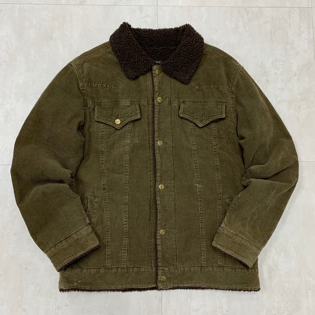 DKNY 코듀로이 쉐르파 자켓