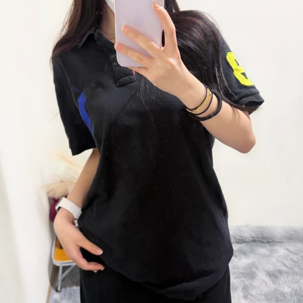 폴로 랄프로렌 y2k 빅포니 반팔 카라티(m)