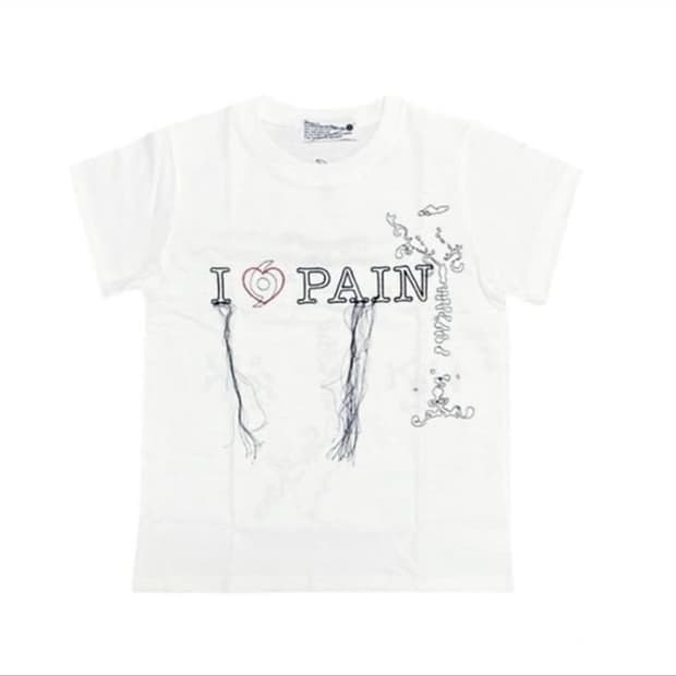 604service 아이러브패인 티셔츠 화이트