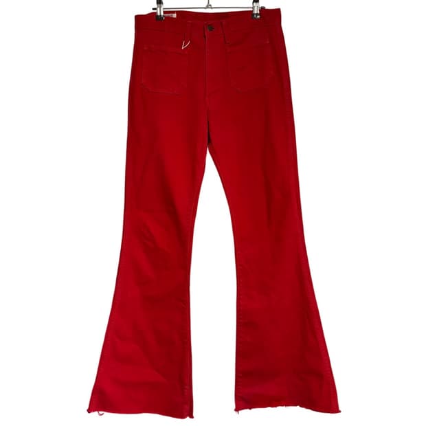 빅존 레드 벨바텀 부츠컷 플레어진 31