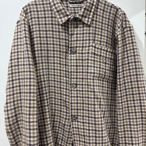 아워레가시 브라운 체크셔츠 48