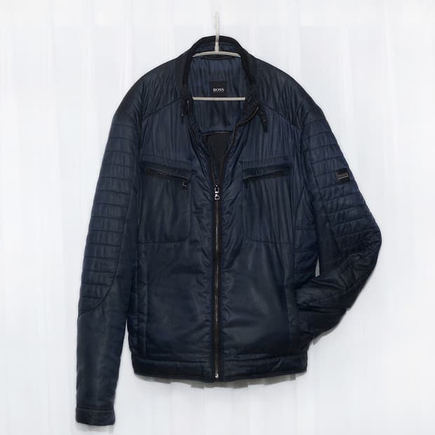 휴고 보스 라이트 소프트쉘 패디드 싱글 라이더 자켓 (52 / 100+)