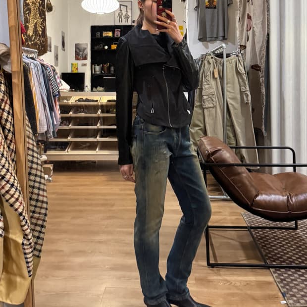 Armani jeans 아르마니진스 데미지 워싱 데님팬츠