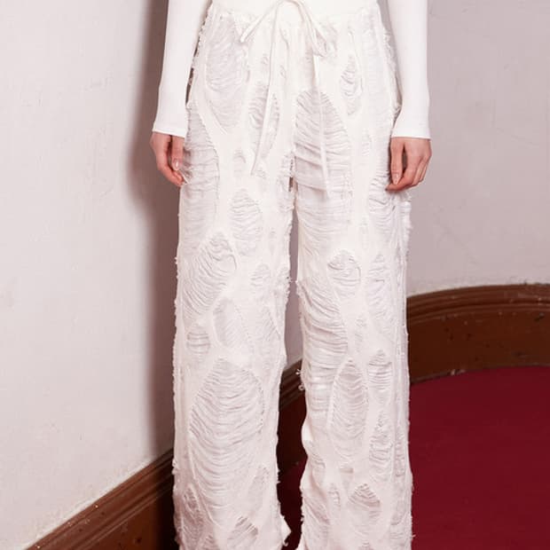 나체 GRUNGE KNIT PANTS