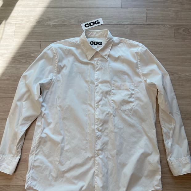 꼼데가르송 / CDG 화이트 셔츠 / L