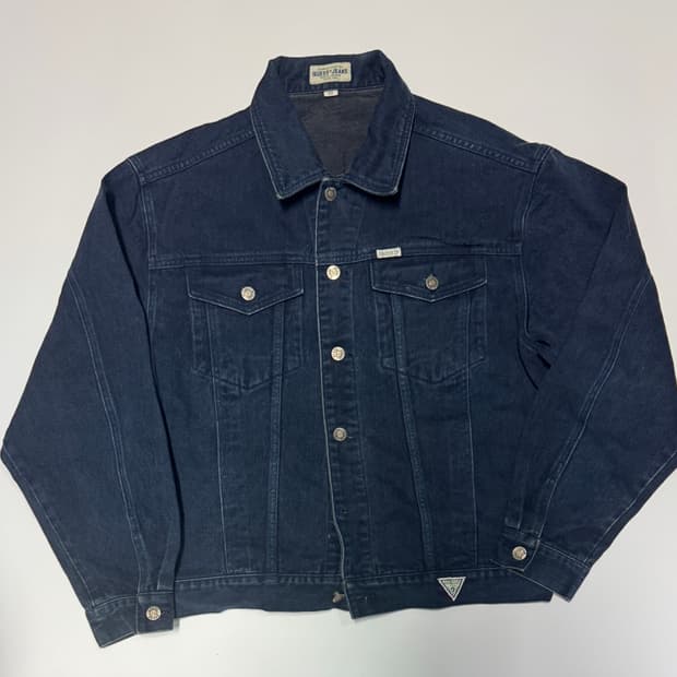 게스 Guess 90s 올드스쿨 데님 청자켓 L