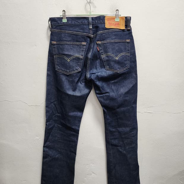 리바이스 501 진청 청바지