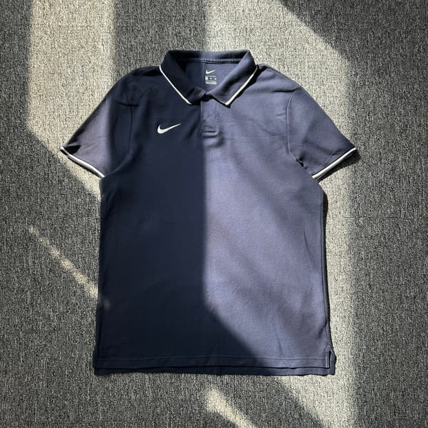 나이키 코튼 네이비 반팔 카라티