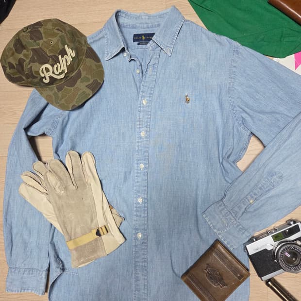 POLO RALPH LAUREN 청남방 데님셔츠 
