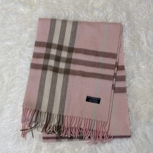 버버리 핑크 머플러