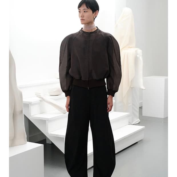 아모멘토 오간자 점퍼 